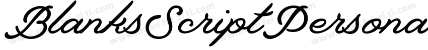 BlanksScriptPersonalUse BdIt字体转换
